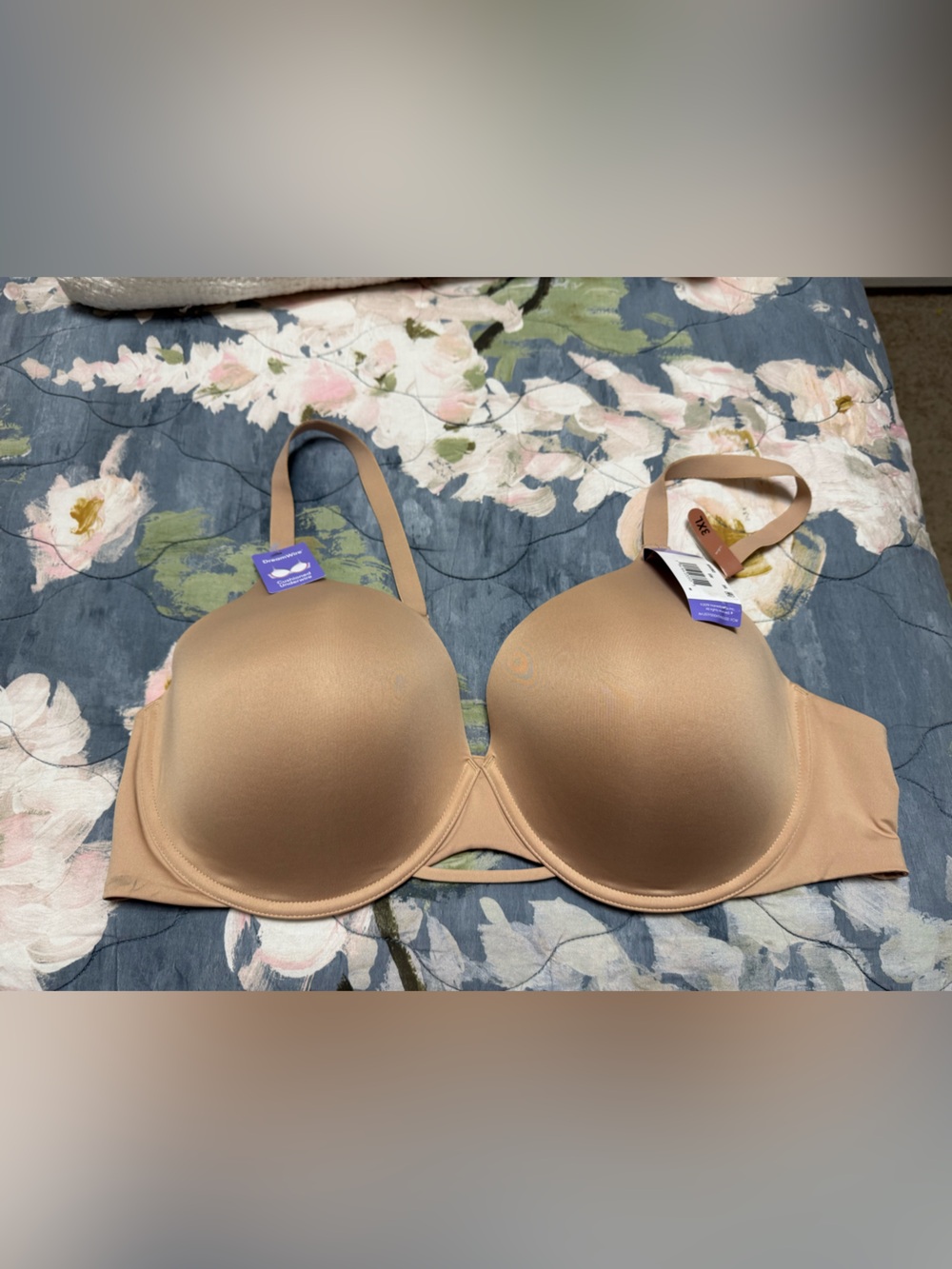 Hanes | Signature Convertible Strap Bra in Beige | size 3XL